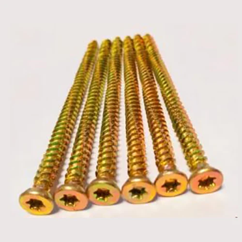 Torx Pozi 6ペン先黄色の亜鉛hi-loスレッドコンクリートネジ